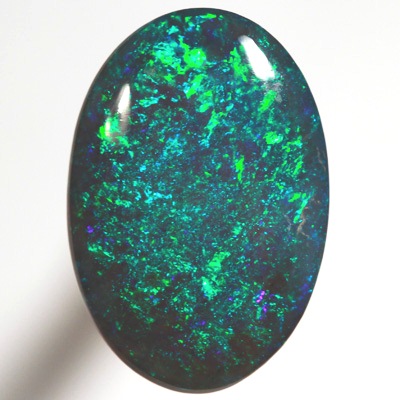 SOLID BLACK CRYSTAL OPAL Bright Floral Harlequin pattern SEE VIDEO